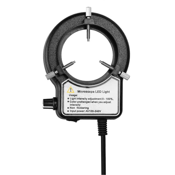 LED Rund Lampe til Mikroskop Justerbar Lysstyrke Mikroskop Lampe