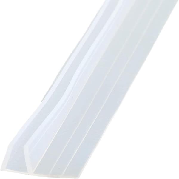 Tetningslist for rammeløs glassdør - 6 mm - 2 m lengde - baderomstilbehør
