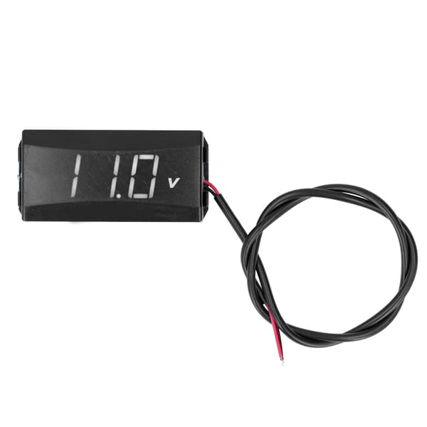 LED Digital Display Spændingsmåler 12V til 80V Universal til Bil Motorcykel Elbil Hvid