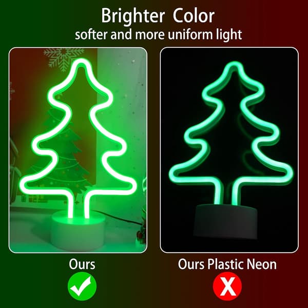 Juletre Neonlys LED Neonlys Juledekorasjon USB
