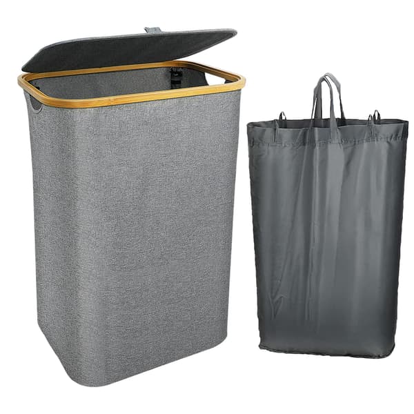 Kleskurv med lokk - kleskurv 44*33*73cm