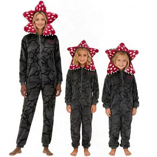 Stranger Things Demogorgon Flannel Onesie Pyjamas til voksne S S