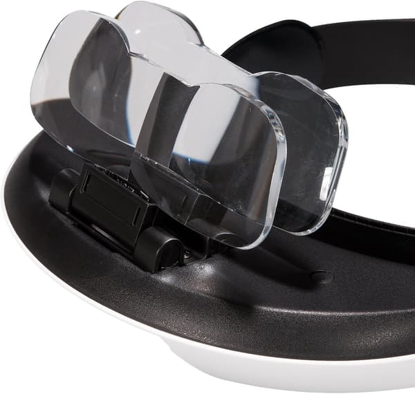 Hovedforstørrelsesglas med 2 LED-lys, 5 udskiftelige linser