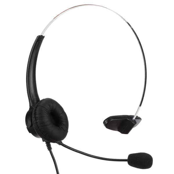RJ9 Telefonheadset, Call Center Headset, Støjreducerende, Kablet, Professionelt, Mono Headset med Mikrofon