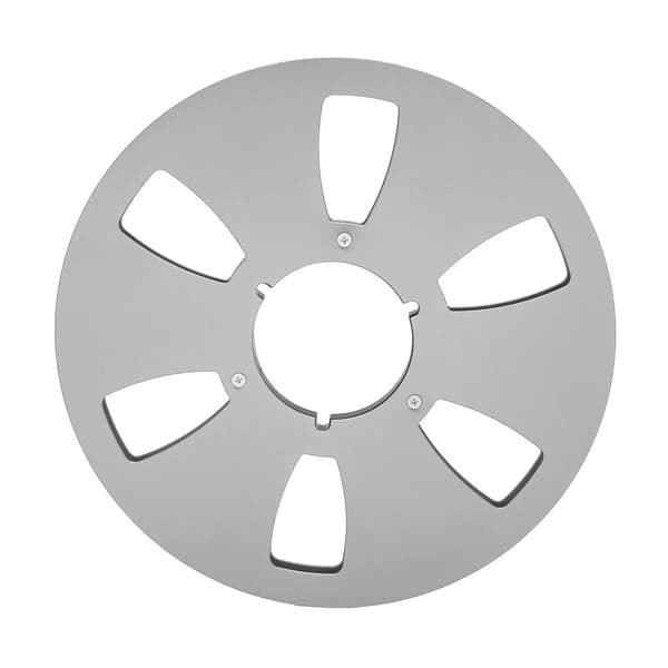 1/4 10,5 tommer tom opsamlingsrulle 6 huller aluminiumslegering universal åbningsmaskindel lydbånd opsamlingsrulle sølv