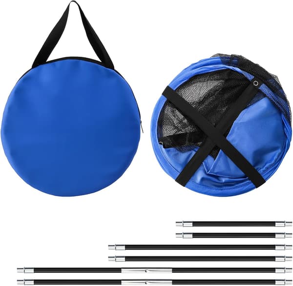 Set med 3 golfchippingnät, storlekar 12”, 18”, present till män, far, make, golfare, med 6 markpinnar
