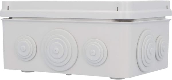 Surface-mounted junction box, junction box, installation box, 150*150*70 mm, protection against splash water and dust according to