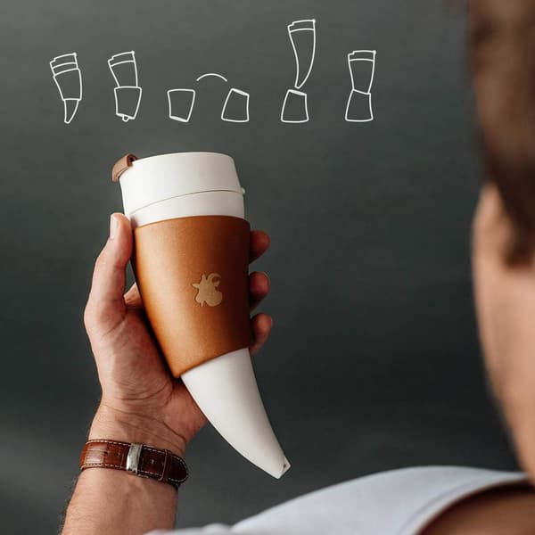 Mugg, kaffekopp, kreativ vattenkopp (svart)