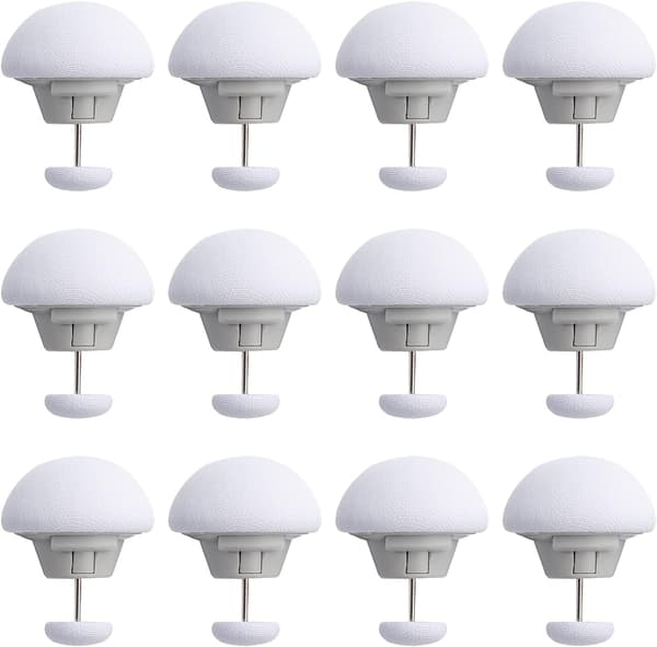 12 Vita Skridsikre Dyneclips for Sikkert Greb [JUN]