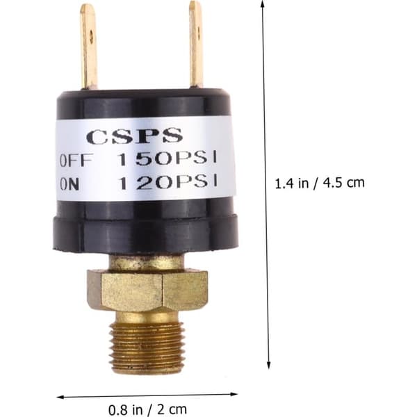 Lufttryksregulator 120-150 Psi til højtryks-pneumatisk kompressor, automatisk styring af pneumatisk enhed til indbyggede systemer