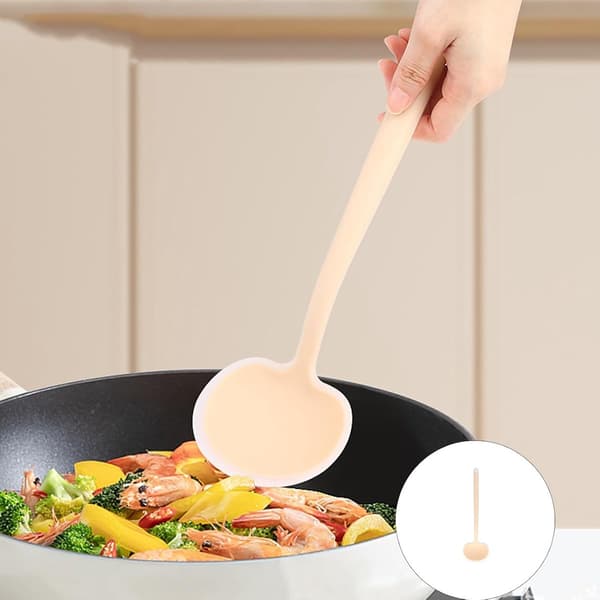 Mushroom-shaped Soft Silicone Kitchen Utensil - Non-stick Spatula - Dishwasher Safe - Scratch-free Silicone Spatula - Small