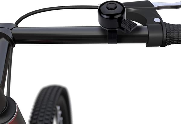 Sort - 1 stk. cykelklokke i aluminium