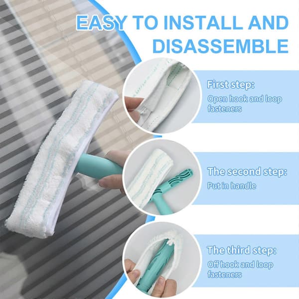 8 Pieces Replacement Pad for Cordless Electric Mop Sweeper Wireless Electric Mop Scrubber Pad, Green