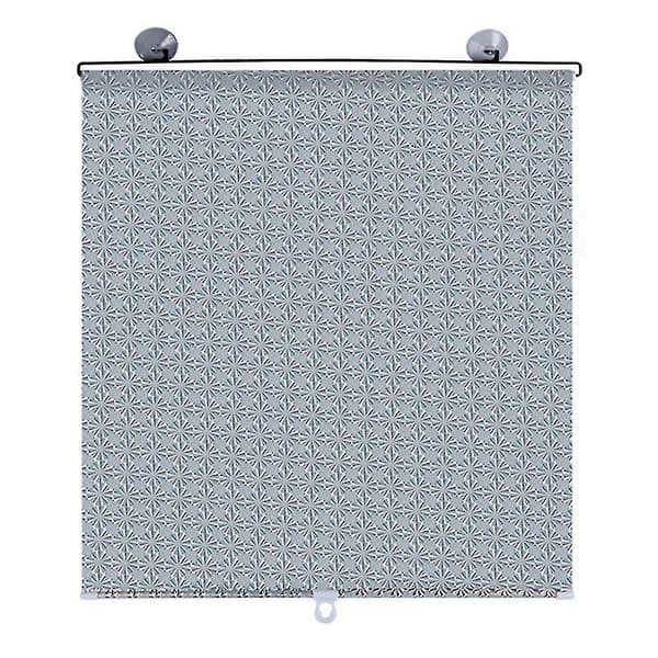 Multifunktionella rullgardiner med sugproppar, solskydd, mörkläggande, spikfria 58 * 125 cm (grå)