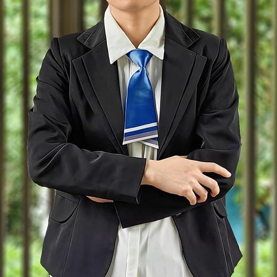 Japansk professionel forknyttet slips til kvinder JK & JC uniform eller cosplay-tilbehør (Royal Blue)