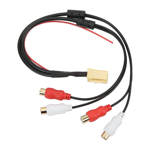Bil Line Out Adapter 4RCA Aux in Adapterkabel Erstatning for Blaupunkt VDO CD-afspiller