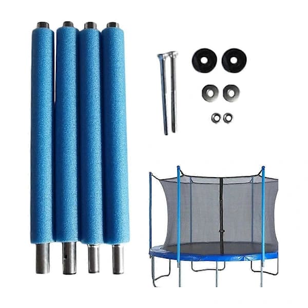 Erstatningsstolper for trampoline, med trampolinestolper 1,96 m