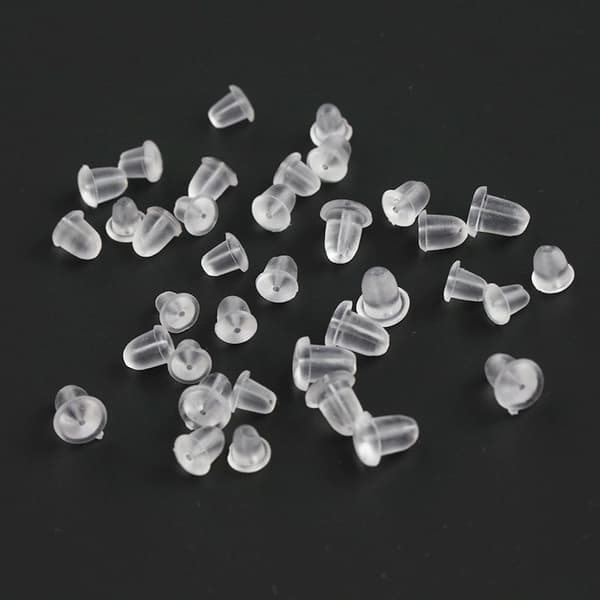 1000 stk Silikone Ørepropper, DIY Smykketilbehør 5mm