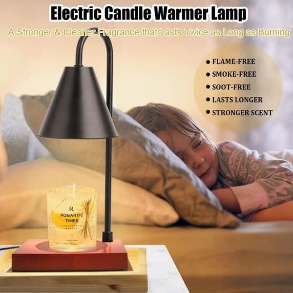Dæmpbar aromalampe, elektrisk oliebrænder, duftvoksbrænder, vokssmelte-lampe, lysbrænder, par-lampe