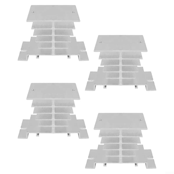 4 kjøleribber Solid State SSR10A SSR25A SSR40A Optimaliserte stk aluminium for solid relé for kjøleytelse