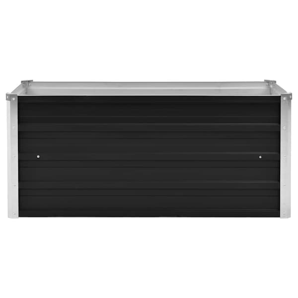 vidaXL Raised Bed Anthracite 100x40x45 cm Galvanized Steel