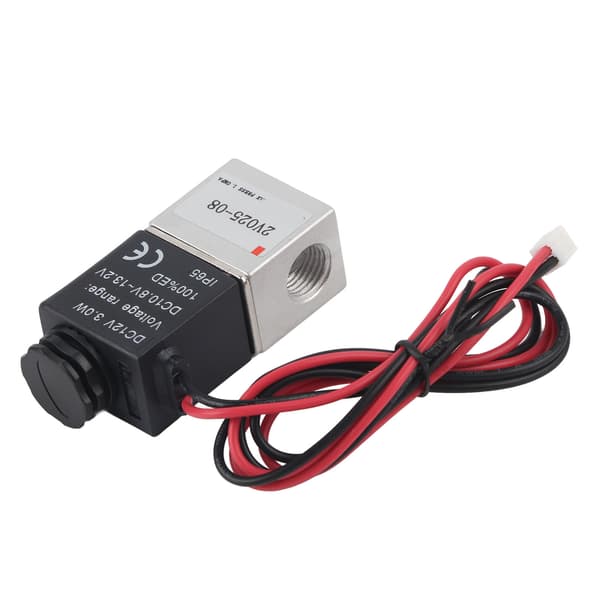 2-positions 2-vejs normalt lukket magnetventil aluminiumslegering G1/4 tommer 2V025-08 DC 12V