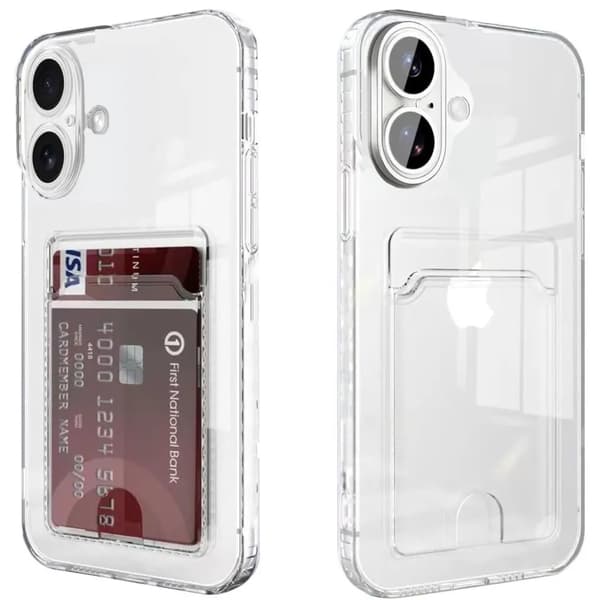 iPhone 17 Läpinäkyvä Lompakkokotelo