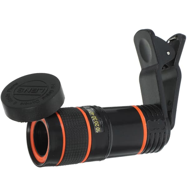 1 set Telescope Mobile Phone Lens 8X Monocular Smartphone Camera Lens