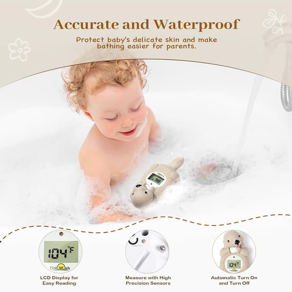 Baby Badetermometer for spedbarn, digital babyvanntermometer for måling av badekartemperatur, sikker badeleke for barn