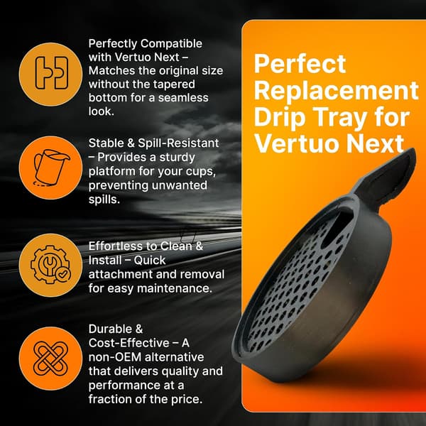 Replacement Drip Tray for Vertuo Next Coffee Machine, Compatible Non-OEM Coffee Machine Accessory Coffee and Espresso Machine Parts for Nespresso Series