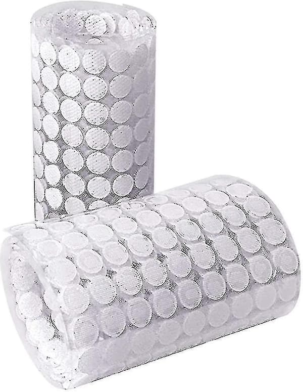 1000 pieces 10mm self-adhesive hook and loop dots, 500 pairs self-adhesive hook and loop dots (bebetter)