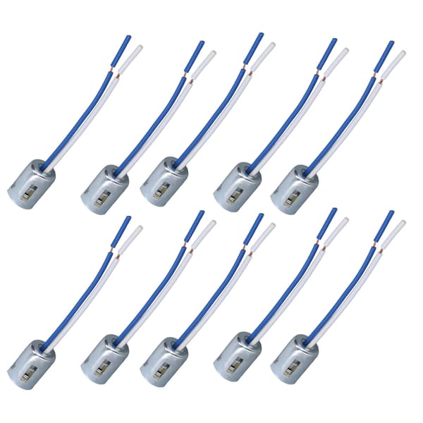 10-pack LED Bulb Socket Holder Twist Light Base Wire Connector for 1157 Bulb
