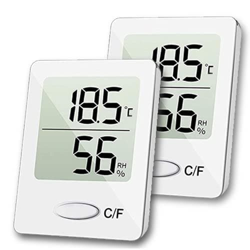 Mini Digital Hygrometer Termometer, Temperatur- og Fugtighedsmåler, Indendørs og Udendørs Termometer