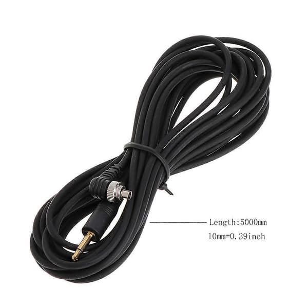 3,5 mm stik til han Flash PC Sync Ledning Kabel Lysudløser Til Studiofotografering