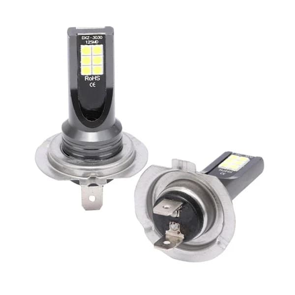 （pow yeah！）2 x H7 LED-frontlykter for bil DC12-24 6500K