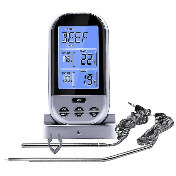 1 stk Dobbel Gaffel Mat Termometer