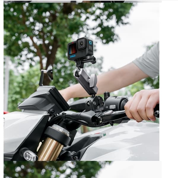 360° roterende dobbelt kulehodefeste for Insta360 & GoPro