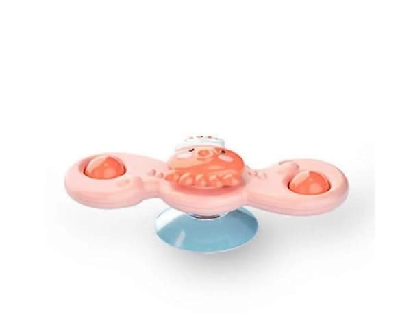 Baby 3 st/set sugpropp snurrande leksaker tecknad havsbord sug sensoriska leksaker roterande sugpropp leksaker gåvor