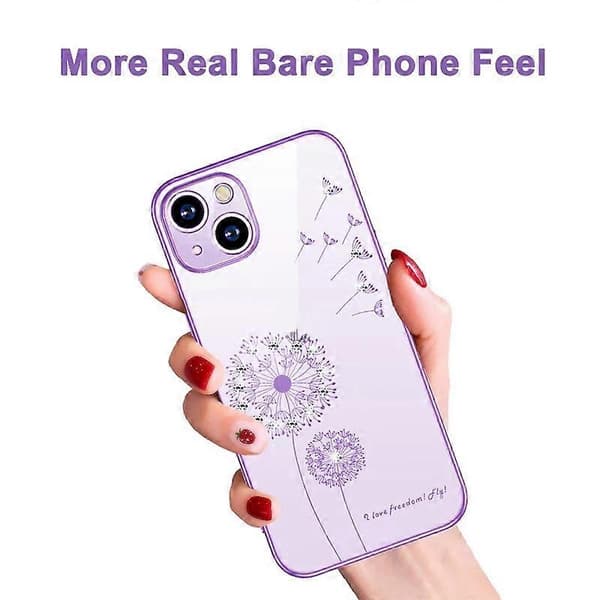 Elektropletteret Diamant Mælkebøtte TPU-cover til iPhone 14 Plus