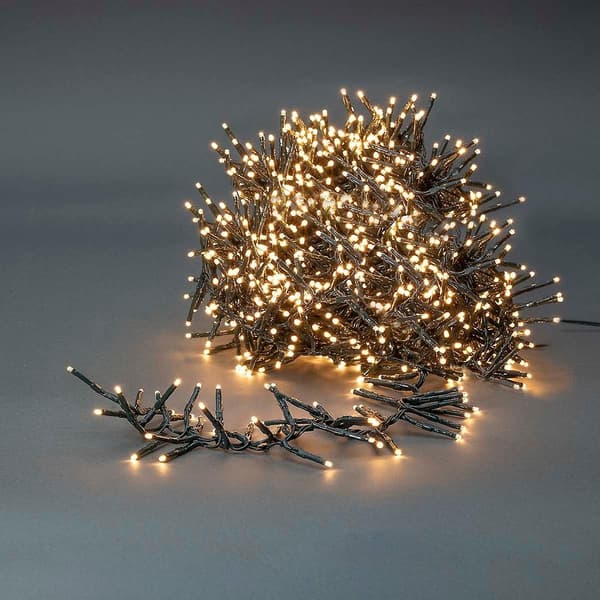 Christmas Lighting | Cluster Warm White | 11.00 m | Light Effects: 7 | Indoor or Outdoor |