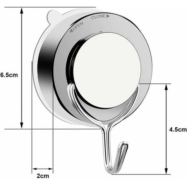 Vacuum Suction Cup Hooks for Bathroom Toilet Kitchen Powerful Towel Hook Shower Robe Hook Stainless Steel (4-pack)
