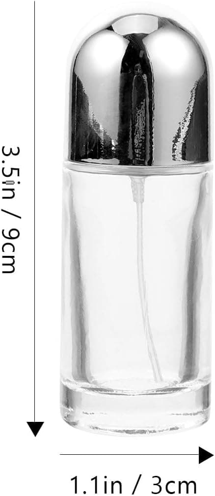 2 stk 24 ml påfyllbare glasssprayflasker for parfyme, mini reise tomme bærbare for kvinner og menn
