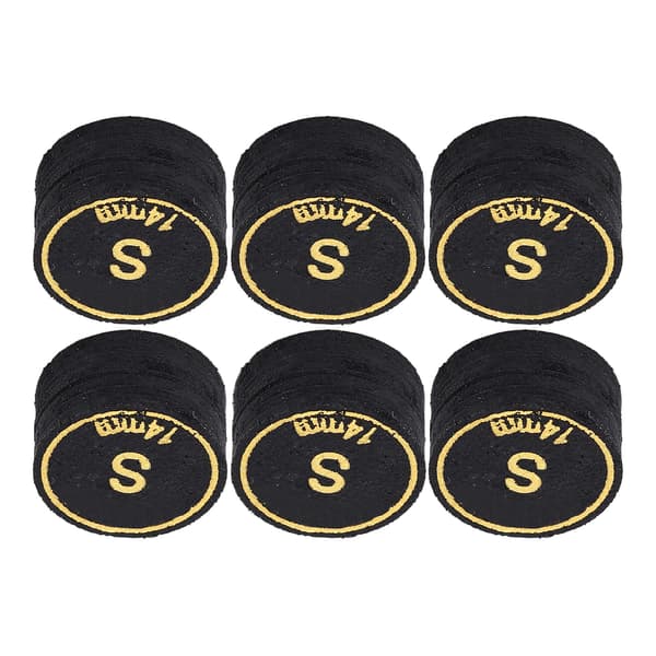 6 kpl Pool Cue Tips Professional Multi Layers Biljard Pool Cue Tips Korvaus Pool Cue ja Snooker 14mm S