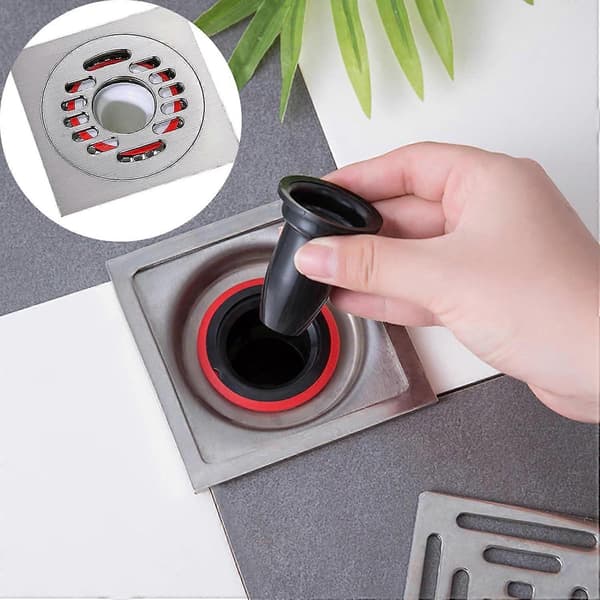 (2 ST) Anti-odor Plug for Drain Shower Floor Drain Evacuation Floor Drain Anti-backflow Drain Plug 41-50mm [DB]