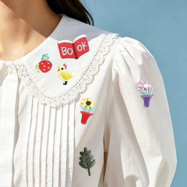 26 st söta broderade lappar 26 st röda