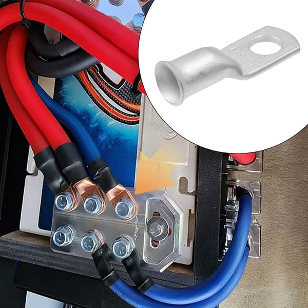 4 AWG batterikabelkabelsko 10 stk, 5/16 tommer stud ringterminaler 4 AWG x 5/16