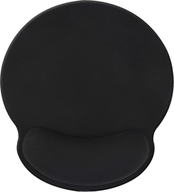 Musemåtte med håndledsstøtte, Ren Sort Ergonomisk håndledsstøtte, Komfortabel Memory Foam skridsikker håndledspude