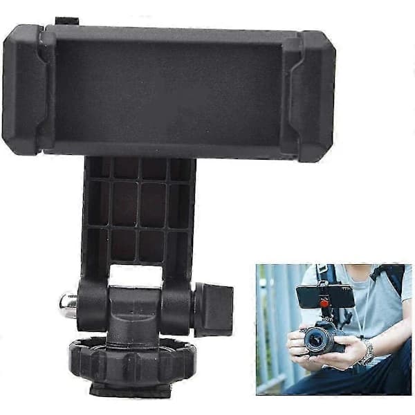(pow yeah!) Universal kameratelefonfäste med blixtsko och stativkompatibilitet för DSLR-hållare