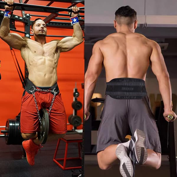 Viktbälte med kedja - Högkvalitativt viktat bälte för gymnastik, fitness, vikter, pull-ups