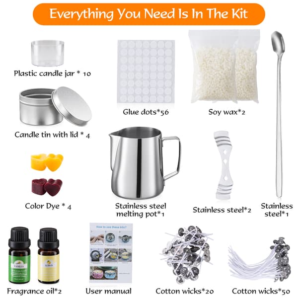Candle Making Kit for Adults Complete Candle Making Supplies DIY Beginner Scent Perfect Home Decor Life